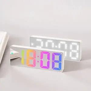 LED 무선 온도 습도 탁상 인테리어 디지털 알람 시계 (KYR-WCB4AF3)