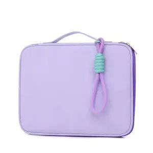 스마트 태블릿 파우치 라이트퍼플 10인치 오픈형 경량 180도 페브릭 가방 노트북