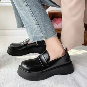 [하프클럽/]여성직장인로퍼 여자 단화 검정색 직장인 로퍼 회사원 편한 통