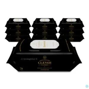 클레보스 아기 물티슈 에센셜 블랙 캡형 74매 10팩 435125