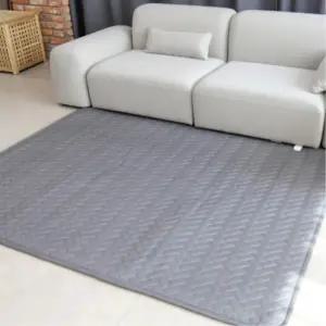 화재차단 퀸사이즈 그레이 누빔 전기장판 전기매트 겨울선물 날씨추울때 휴게실 거실