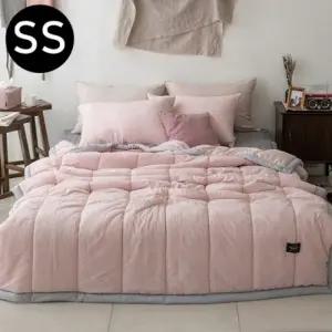 해피니 리버서블 심플투톤 워싱 간절기 이불 베개커버세트 슈퍼싱글 SS (핑크)