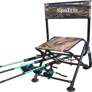 낚싯대 홀더 낚시 의자 야외 접이식 휴대용 캠핑 회전식 소프트 쿠션 풋 해변 여행 피크닉 파운드에