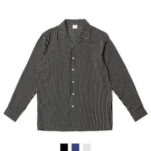 [하프클럽/]파자마 칼라 스트라이프 남자셔츠