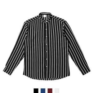 [하프클럽/]차이나카라 스트라이프 남자셔츠