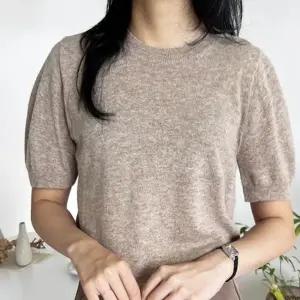 캐시미어 겨울티 티 긴팔 2색 티셔츠 옷 가을티셔츠 반팔 여자 퍼프
