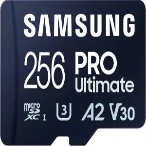 삼성 PRO Ultimate microSD 메모리 카드 + 어댑터 256GB microSDXC 최대 200MB /s 4K UHD UHS-I 클래스 10