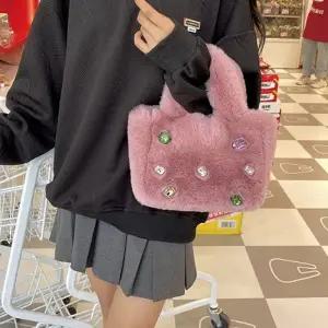 은창쥬얼 버라이어티 러블리 퍼 가방 토트백 크로스백 숄더 토트백 가방 미니 털가방 겨울 가방 여성 여성