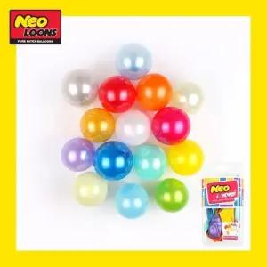 네오텍스케이스풍선 펄혼합풍선세트 라운드 혼합펄풍선세트