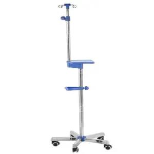 수액걸이 오각 이동식 바퀴 폴대 링거대 링거거치대 4훅 병원폴대