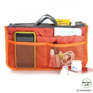 여행용 파우치 지퍼 쿠션 백인백 화장품 더블 듀얼 이너백 (WFKCQ9M)