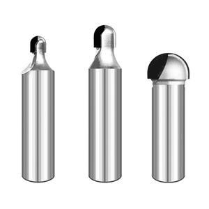 Vsharp PCD 라운드 하단 비트 목공 코브 박스 라우터 서랍 수납장 도어 패널 볼 그루브 엔드 밀 MDF 파티클