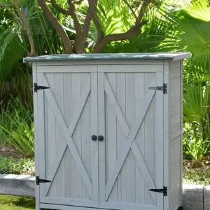 방수 전원주택 보관 수납장 야외 조립식 캐비닛 발코니