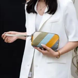 가죽백 멀티컬러 파우치백 컬러풀미니가죽백 소가죽미니클러치