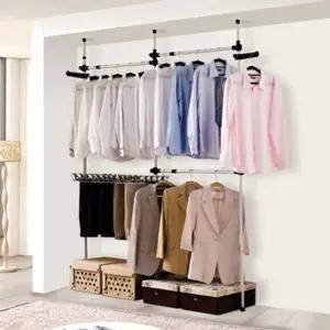 고품질 선반고정행거 고정행거 1단바지 3단 3단행거선반 고정형선반 (WFKDJMC)