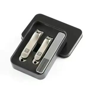 최고급 독일 쌍둥이 네일 선물세트 손톱깎이 3선 2종 세트+유리 파일 선물상자