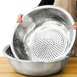 대형 스텐 양푼이 밧드 믹싱볼 믹싱 김장다라이 다라 원형