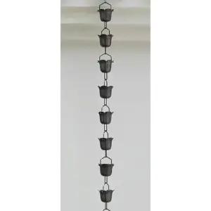 가드닝 레인 빗물받이 배수 처마 마당 청동 연꽃