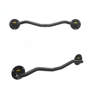 벽부착식 벽걸이형 벽철봉 수평바 막대 탄력봉 풀업 휘어진 벽걸이 풀업바