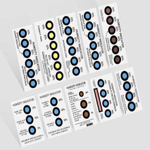 습도지 테스터기 습도 용지 2핀 습도계 핸드 FR60 6단계 콘텐츠 라벨