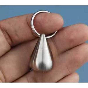 비상약 목걸이 약통 방지 밀봉 미니 방수 제통 약상자 보관함 티타늄 1 스테인레스