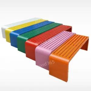 컬러풀 철제 벤치 야외용 의자 카페 공원 정류장 펜션 긴의자