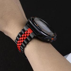 삼성 갤럭시 워치 8 40 44mm 갤럭시 8클래식 LTE용 스테인리스 스틸 코레아 스트랩 메탈 밴드 (갤럭시 워치