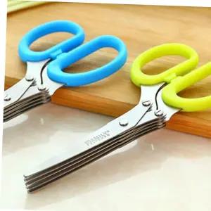 절삭력 일체형 가위 다용도 업소용 5중가위 5중날 파쇄 다용도가위