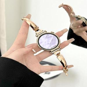 화웨이 시계 GT5/GT4 용 18mm 스테인레스 스틸 스트랩 화웨이 시계 GT5 Pro 42MM Garmin Venu 3S 시계 밴드