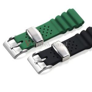 세이코 마린 마스터 실리콘 스트랩, SKX007 SRP777J1 방수 손목 밴드, 시티즌 다이빙 스포츠 팔찌 시계 밴