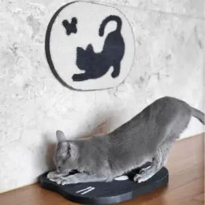 고양이 캐릭터 스크래처 (프리티캣-블랙)붙이는크래쳐 크래 크레 크레쳐 크래쳐 벽크래쳐 크래쳐매트 크래