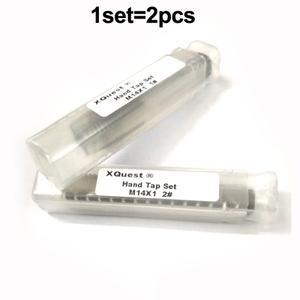 미터법 탭 세트 2개 M14 M14X1.5 오른손 수동 절단 가는 나사 14X1mm