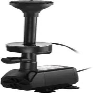 야디코 730GPH 2800L/H 110V/55W잠수식 펌프 분수 RGB 색상 변경 링 분사 노즐 키트 여러 가지 물 패턴