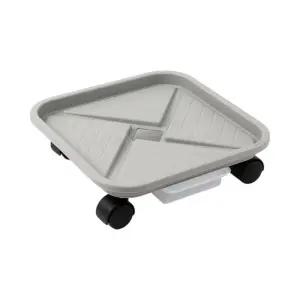 물받이 이동 받침대 사각 39cm 식 화분 홈가드닝 플랜테리어 원예용품 바퀴 화분대 인테리어 식물재배 식화