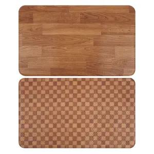 국산 우드 주방 싱크대 씽크 PVC 양면 발 매트 소매트 쿠션 인테리어 화장실 키친