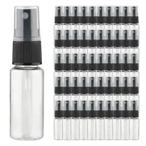 블랙캡 스프레이 투명 20ml 60개 플라스틱 공병 소분용기 에센스 헤어 미니 뿌리는 화장품