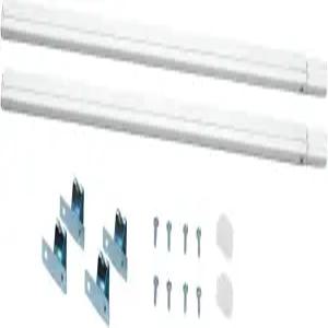 상단 및 하단 도어 사이드라이트용 카스텔라노스 플랫 새시 로드 2개 흰색18인치28인치