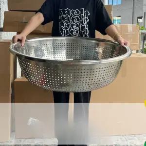 대형 채반 소쿠리 거름망 구멍 모래 다라이 다용도 구멍직경