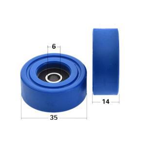 호환 폴리우레탄 PU 626 롤러 베어링 마찰 도르래  고무  6x35x14mm  10개