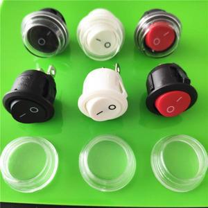 DC 6A/250V KCD1 2 핀 20mm 온/오프 SPST G149Y 라운드 로커 스위치 방수 캡 자동차 대시 보드 트랙 직송