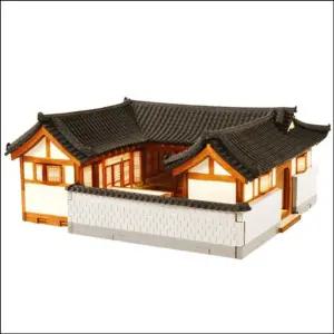 DIY 조립 HO 서울북촌한옥A입체퍼즐 모형 학습교구 만들기 미니어쳐 어린이선물 집콕놀이 역사교육 건축물