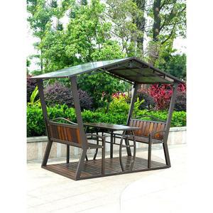 야외 파고라 조립식 마당 태양광 데크 다리 만들기 야외평상 파빌리온 원목 펜션