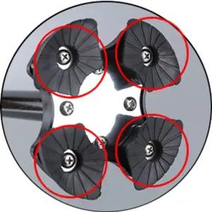 내곁에 지팡이 네발 고무발판 보행기 접이식