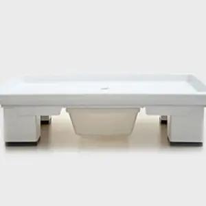 물받이통화분받침대 초화 서랍식 화이트 사각 거치대 화대