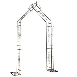 정원 엔틱 울타리 지지대 장미 아치형 흰색 웨딩