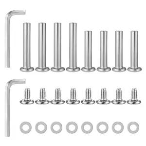 26개 인라인 스케이트 휠 나사 롤러 스케이트스크류 샤프트 헥스 6mm OD 베어링스크류 32mm 및 38mm 소켓