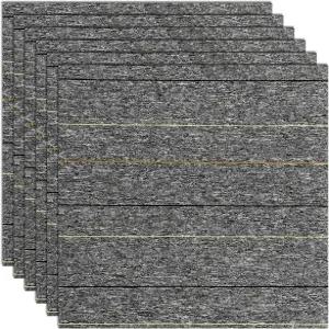 24 * 24인치 자가 접착 카펫 타일 홈 오피스용 필 앤 스틱 바닥 사각형 탈착식 장식 러그 매트 간편한 설치