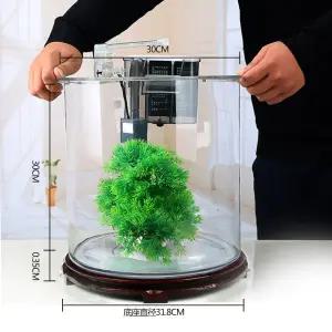 둥근어항 관상어 직선 원통형수조 대형 아크릴 원기둥모양