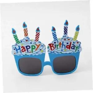 [콩심팥심]생일파티안경 생일 파티안경 파티소품 케이크안경 블루