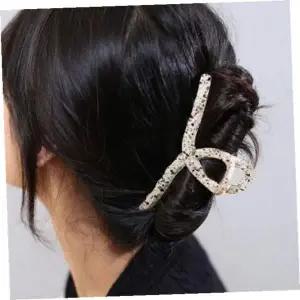 꼬임집게핀 엔젤슈슈페인팅꼬임대왕집게핀아이보리헤어핀